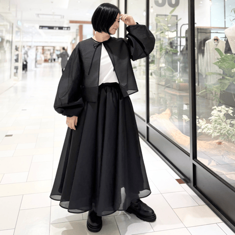LIROMA オクタ2wayプルオーバー　ブラック