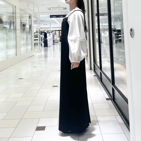 NUS タックデザインボリュームブラウス　ivory