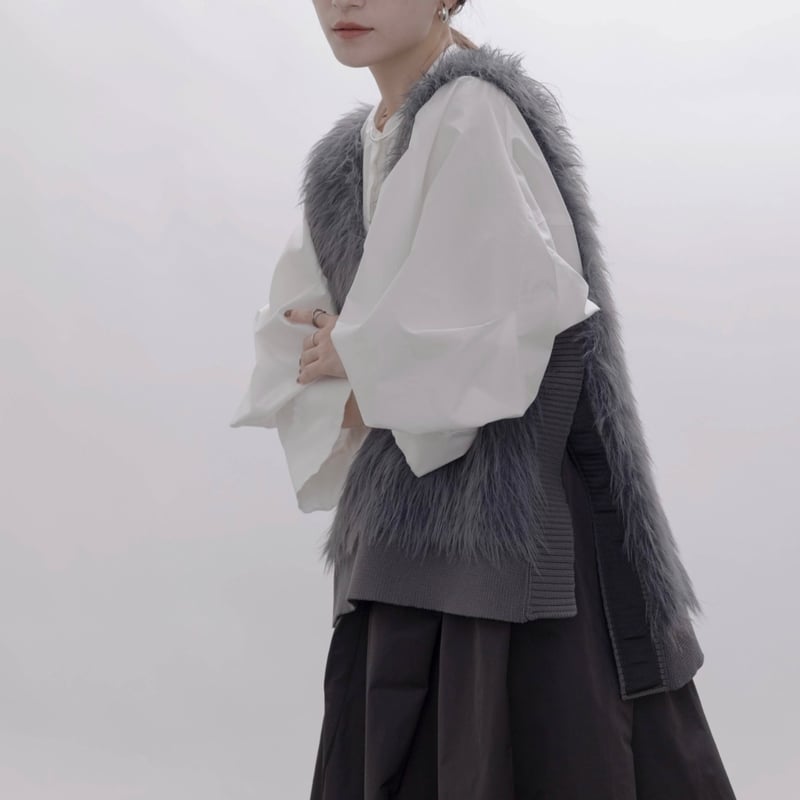 EimeeLaw フリル付きグレーのベスト エイミーロウ 84015S-2 スポーツ