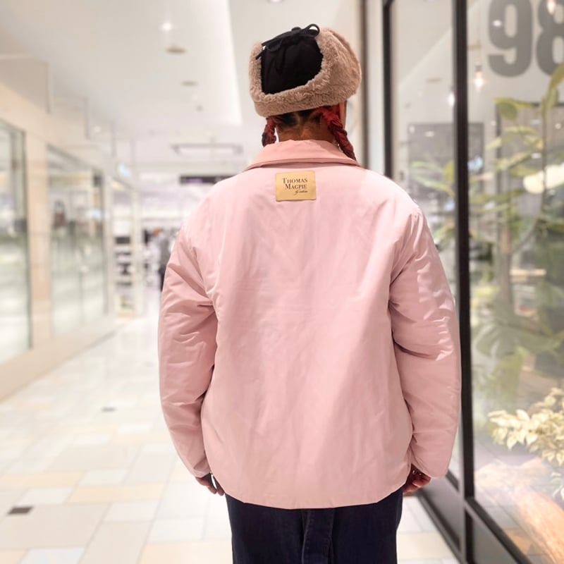 THOMAS MAGPIE ナイロンタフタリバーシブルジャケット ピンク | grasol