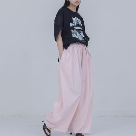 EimeeLaw    メッシュスリーブTシャツ    -ブラック