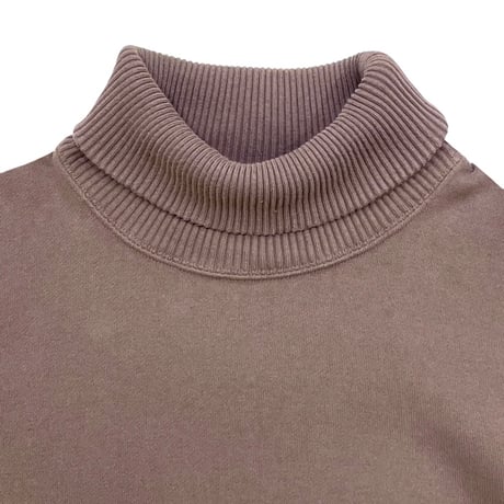 TIGRE BROCANTE ダブルリブタートルスウェット　ブラウンベージュ