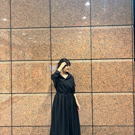 LIROMA シャツワンピース　Black