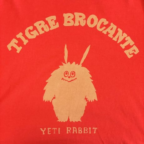TIGREBROCANTE  イエティラビットロングスリーブTシャツ-orange