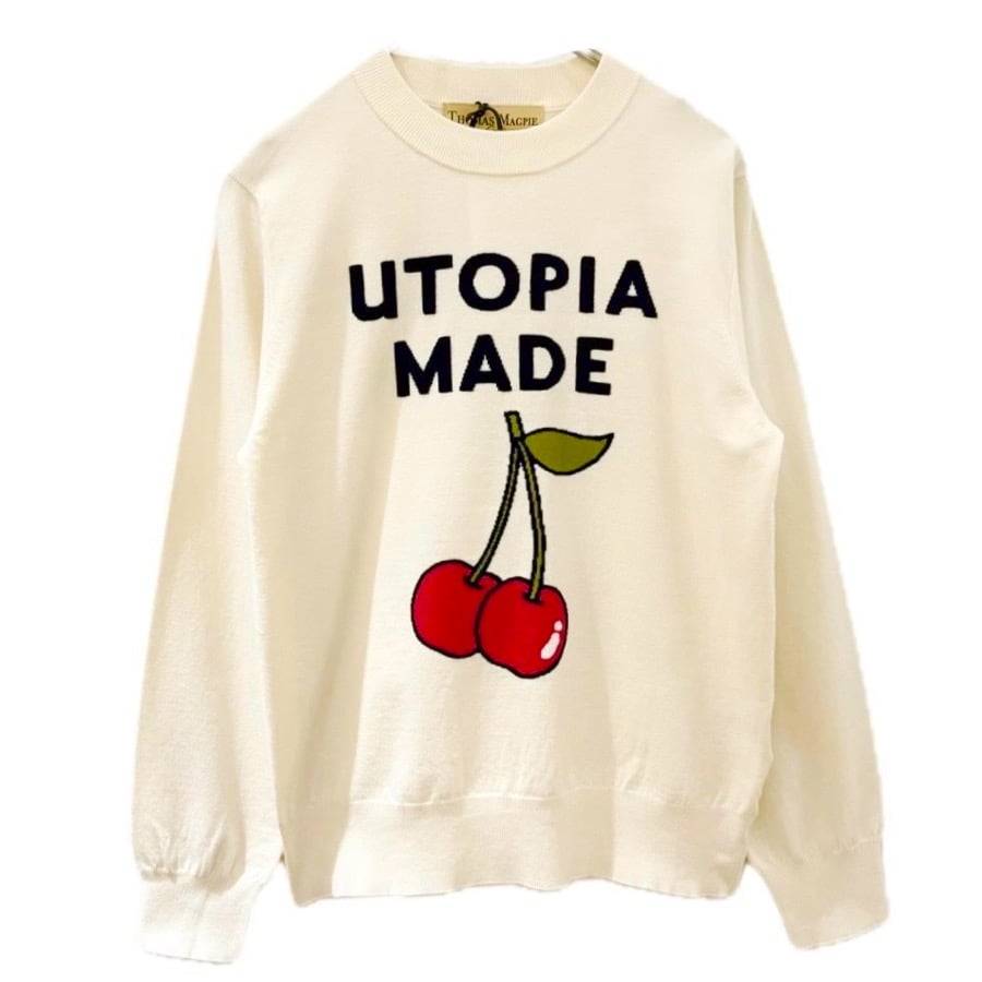 THOMAS MAGPIE チェリーニット White | grasol Nagasaki S