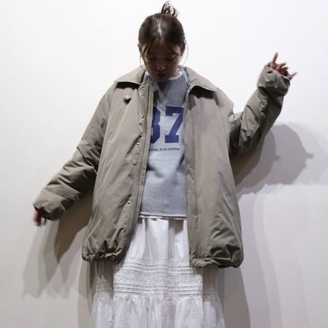 vent blanc ファイバーダウンモッズショートコート- グレー