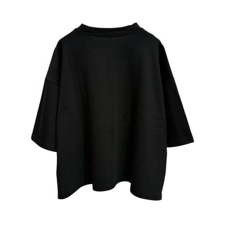 Dignite collier ロゴワイドミニTシャツ -    ブラック