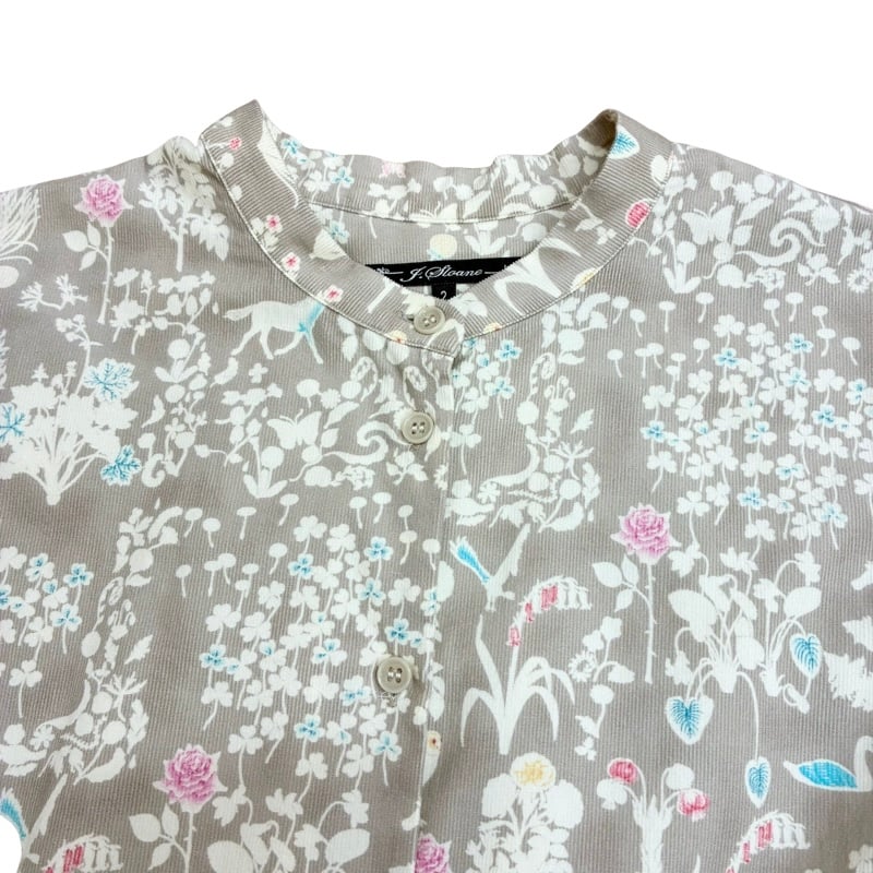 J.sloaneリバティコーデュロイワンピース Yoshie 日本製 スミクロ J