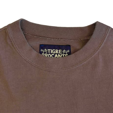 TIGRE BROCANTE マッシブロングスリーブTシャツ-チャコール
