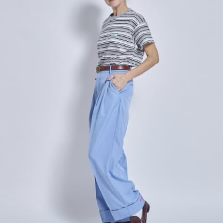 THOMASMAGPIE マルチボーダーTシャツ -ブラウン