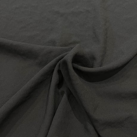 Dignte Collier    ストレッチシフォン袖フリルブラウス     -ブラック