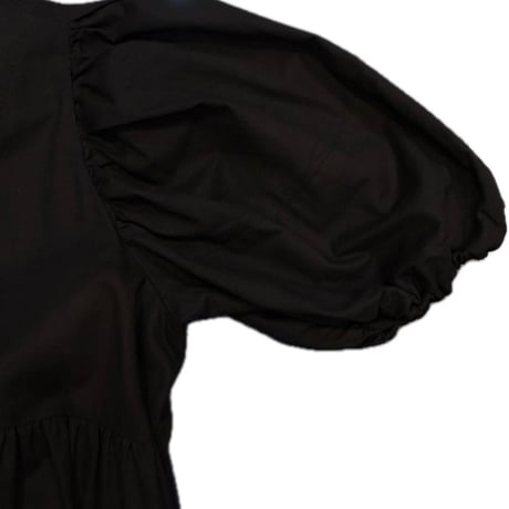 THOMAS MAGPIE | コットンリネンワンピース | 【Black】
