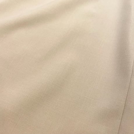 ATELIER SIX エステルシャンブレーリブワイドパンツ  - ベージュ