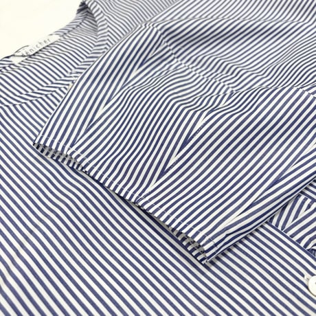 denicher  フロントフリルブラウス　stripe