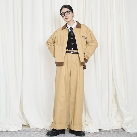 THOMAS MAGPIE コーデュロイ切り替え ワークジャケット
