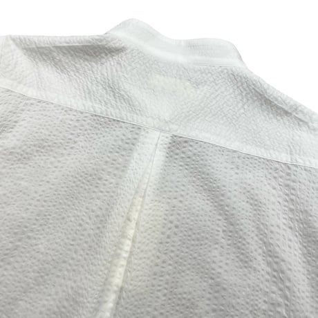 Parkes 刺繍七分袖ブラウス-ホワイト