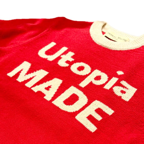 THOMAS MAGPIE ロゴニットプルオーバー　レッド