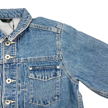 vent blanc+  12ozDENIM MONTMARTRE JACET-ブリーチ