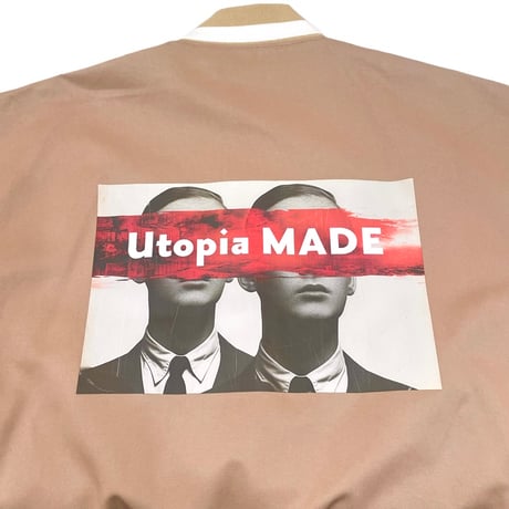 THOMAS MAGPIE バックプリントスタジャン-ベージュ