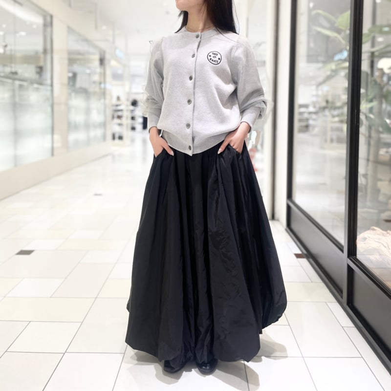 THOMAS MAGPIE シャイニータフタ バルーンスカート ブラック | grasol N