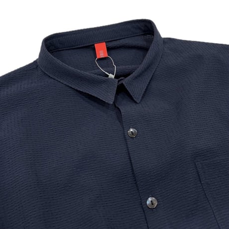LIROMA デザインシャツワンピース　navy