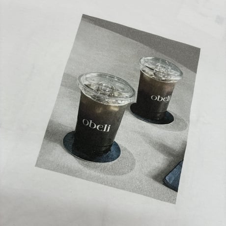 SEVEN SENSE コーヒープリントTシャツ-  ホワイト