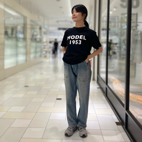 M53. MODEL1953プリントTシャツ　ブラック