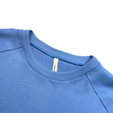 DignteCollier     2wayヘムワイドTシャツ     -ブルー