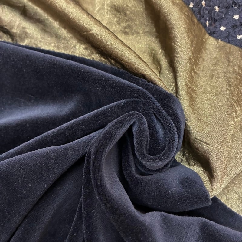 EimeeLaw コットンベロアポロラガートップス - ブラック