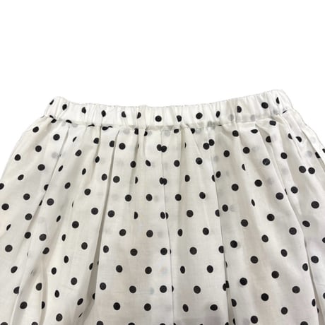 denicher ドットスカート White