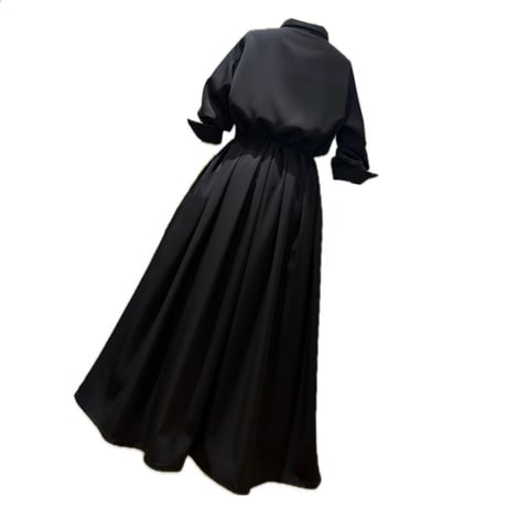 LIROMA シャツワンピース　Black