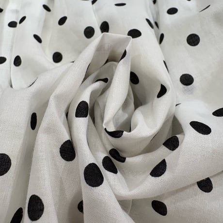 denicher ドットスカート White