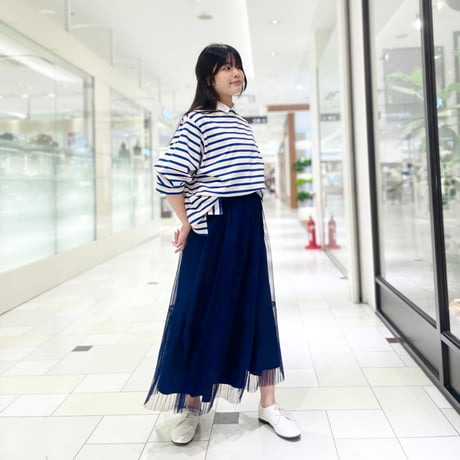 denicher リバーシブルチュールスカート　ネイビー