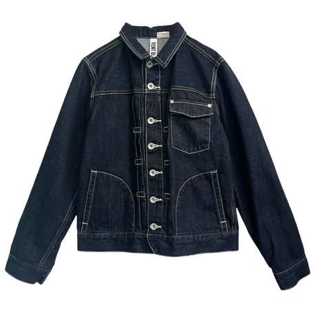 vent blanc+  12ozDENIM MONTMARTRE JACET-インディゴ