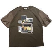 EimeeLaw    メッシュスリーブTシャツ    -ブラウン