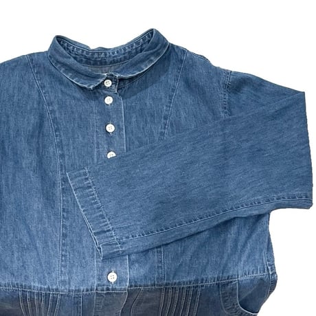 TIGRE BROCANTE プリーツデニムワンピース