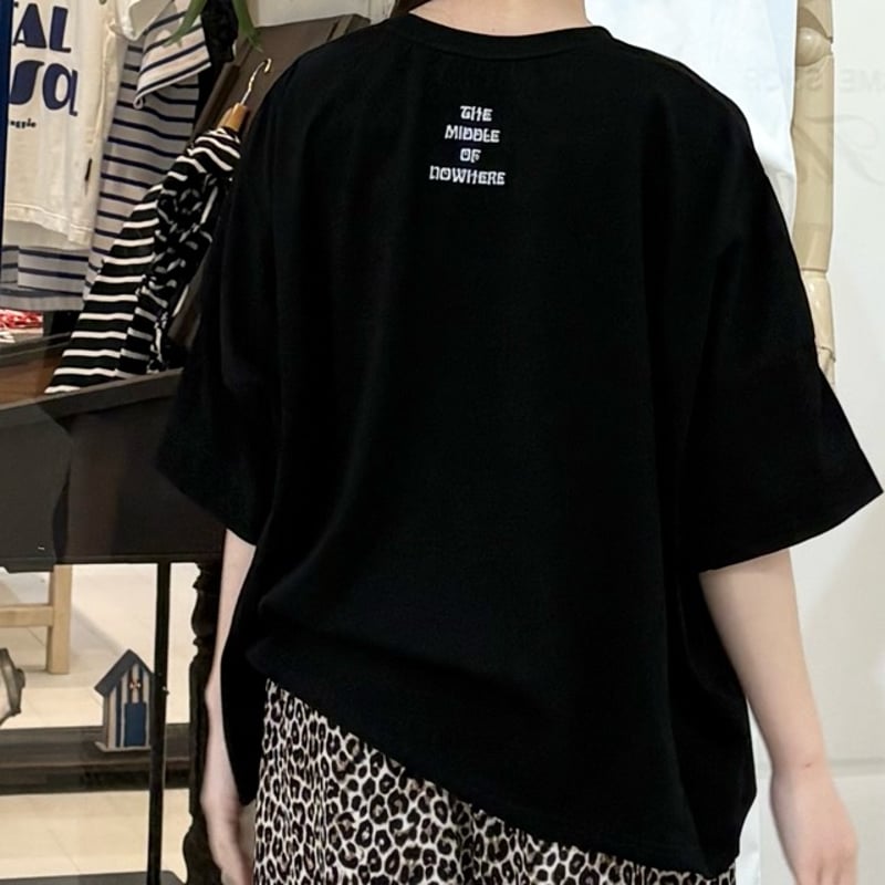 THOMAS MAGPIE | コットンワイドTEE | 【Black】 | grasol N