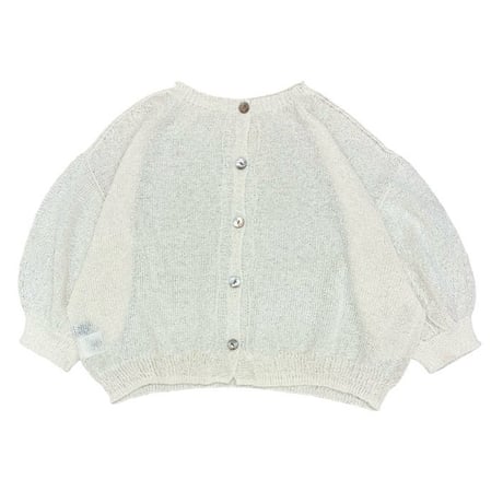 ATELIER SIX   7G抄繊糸天竺2WAYカーディガン - アイボリー