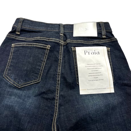 Praia   デニムワイドパンツ   -インディゴ