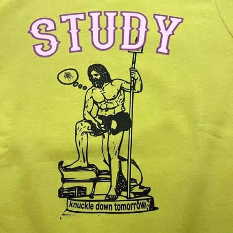 THOMASMAGPIE       "STUDY"ロゴスウェット    -グリーン