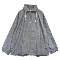 Ventblanc   ダブルガーゼアノラックシャツ   -ネイビー
