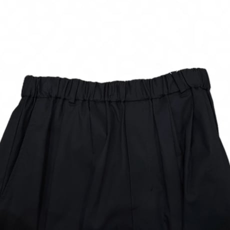 Ventblanc  コットンツイルタックイージーパンツ black