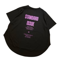 NUS バックプリントロゴTシャツ - ブラック
