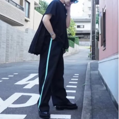 THOMAS MAGPIE リネンラインパンツ