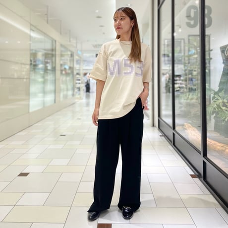 M53. ポリゴンヘビーウェイトTシャツ-ナチュラル
