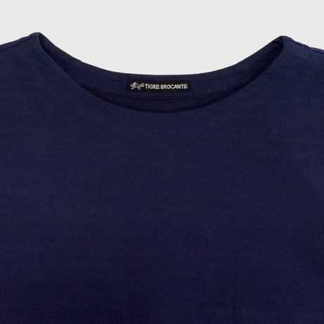 ティグルブロカンテ Mハード天竺ソリッドスウィッチTシャツ-ネイビー