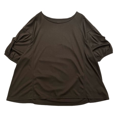 Praia 袖タックパフTシャツ - チャカーキ