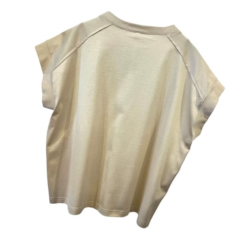 DignteCollier     2wayヘムワイドTシャツ  -ベージュ
