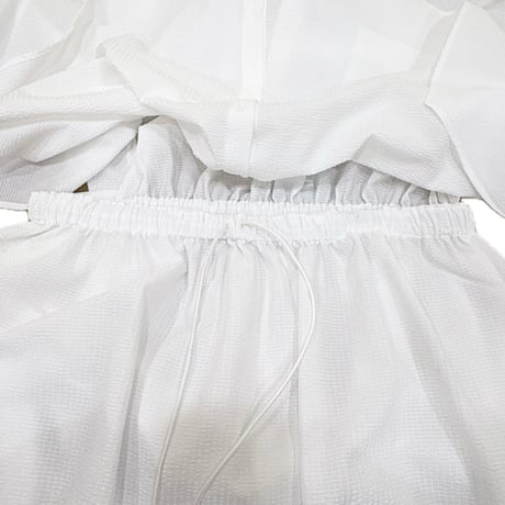 LIROMA デザインシャツワンピース　White