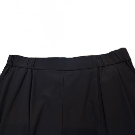 QTUME | ハイテンションストレッチテーパードパンツ | 【Black】